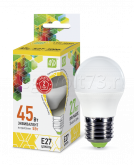 Лампа светодиодная LED-ШАР-standard 5Вт 160-260В Е27 3000К 450Лм ASD